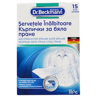 Dr. Beckmann | Servetele inalbitoare, 15 bucati