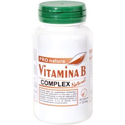 Supliment alimentar Vitamina B complex natural 60 capsule