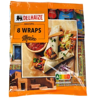 Delhaize | Tortilla 8 Wraps 320g