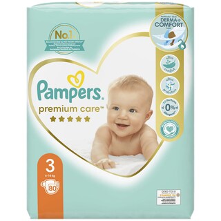 Pampers | Premium Care | Scutece bebelusi Marimea 3, 6-10 kg, 80 buc