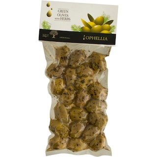 Ophellia | Masline verzi cu ierburi 250g