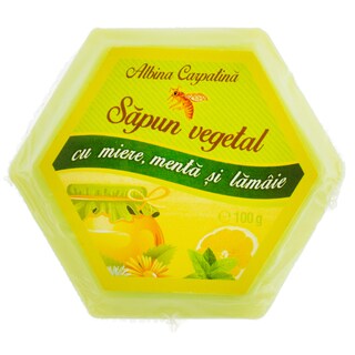 Albina Carpatina | Sapun cu miere, menta si lamaie 100g