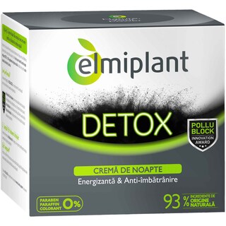 Elmiplant | Crema de noapte Detox energizanta & anti-imbatranire 50ml