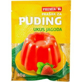 Premia | Budinca cu aroma de capsuni 40g
