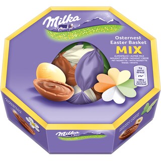 Milka | Ciocolata mix oua Paste 144g