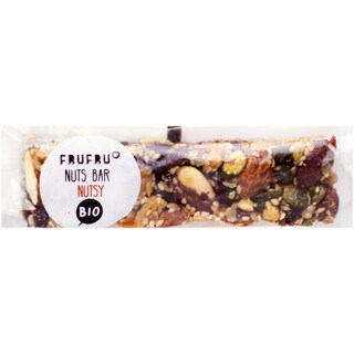 Frufru | Baton eco cu migdale, alune si caju 40g