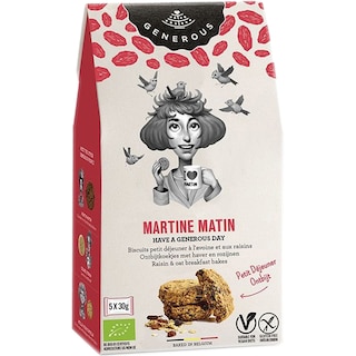 Generous | Biscuiti eco mic dejun cu ovaz si stafide 150g