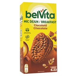 Biscuiti cu cereale integrale, cacao si bucatele de ciocolata 300g