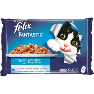 Felix | Hrana umeda pisici somon  4x100g