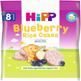 Hipp | Rondele din orez cu afine  30g