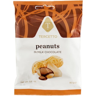 Tercetto | Arahide in ciocolata cu lapte fara gluten 80g