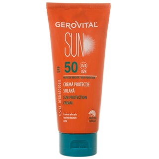 Gerovital | Sun | Crema pentru plaja protectoare, SPF50 100ml