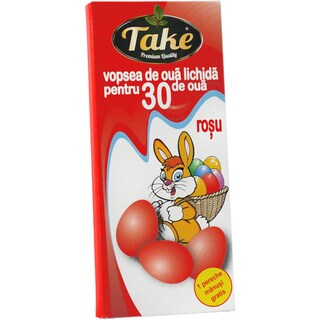 Take | Vopsea lichida rosie, 30 oua