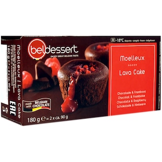 Beldessert | Lava Cake cu umplutura de zmeura 180g