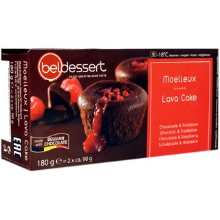 Beldessert | Lava Cake cu umplutura de zmeura 180g