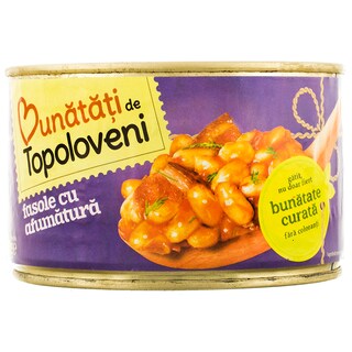 Bunatati de Topoloveni | Fasole cu afumatura 400g