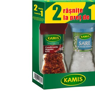 Kamis | Pachet rasnita cu amestec iute si sare de mare  47g+90g