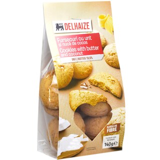 Delhaize | Fursecuri cu unt si nuca de cocos 140g