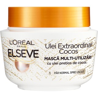 L'Oreal Paris | Elseve | Masca pentru par cu ulei extraordinar de cocos 300ml