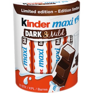 Kinder | Maxi | Batoane de ciocolata cu lapte Dark & Mild 210g