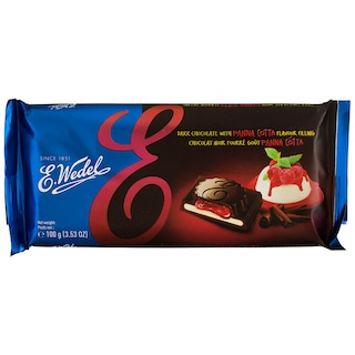 Wedel | Ciocolata neagra cu umplutura de panna cotta 100g