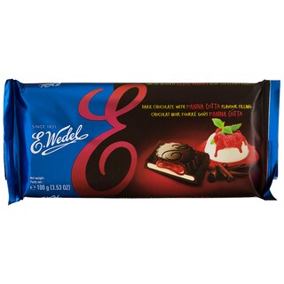 Wedel | Ciocolata neagra cu umplutura de panna cotta 100g