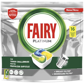 Fairy | Platinum | Detergent de vase capsule Platinum 16 bucati