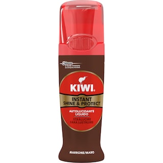 Kiwi | Shine&Polish | Crema lichida pentru incaltaminte maro 75ml