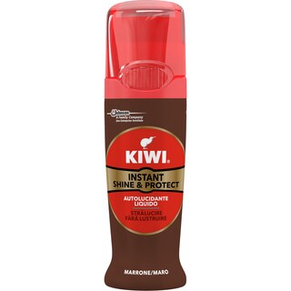 Kiwi | Shine&Polish | Crema lichida pentru incaltaminte maro 75ml