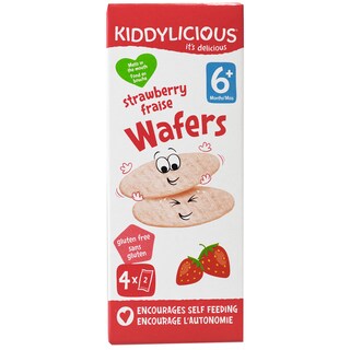 KIDDYLICIOUS | Napolitane din orez Jasmine cu capsuni, +6 luni 4x4g