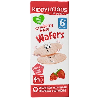 KIDDYLICIOUS | Napolitane din orez Jasmine cu capsuni, +6 luni 4x4g