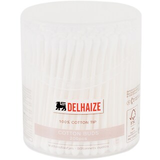 Delhaize | Betisoare cu vata pentru urechi 200 bucati