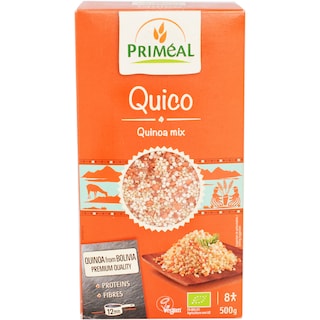 Primeal | Quico cu quinoa, linte coral si morcov deshidratat bio 500g