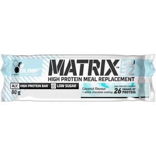 Olimp Sport Nutrition | Matrix | Baton proteic cu ciocolata alba si aroma nuca de cocos 80g