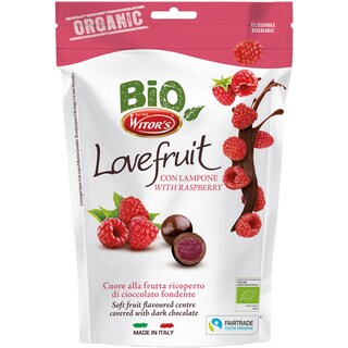 Witor's | Lovefruit | Ciocolata bio cu zmeura 95g