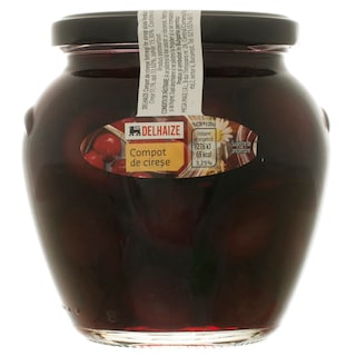 Delhaize | Compot de cirese intregi 560g