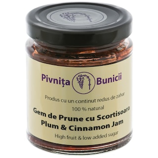 Pivnita Bunicii | Gem de prune cu scortisoara 200g