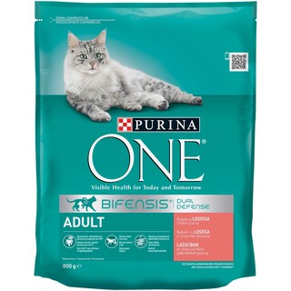 Purina | One | Hrana cu somon pentru pisici adulte  800g