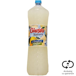 Giusto | Natura | Bautura racoritoare necarbogazoasa cu suc de grepfrut 2L