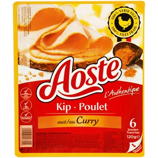Aoste | Sunca de pui cu curry 120g