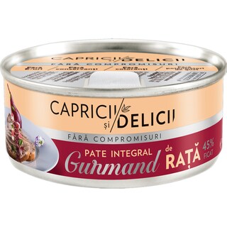 Capricii si Delicii | Pate integral de rata 115g