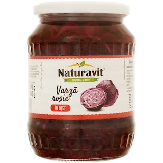 Naturavit | Varza rosie in otet 670g