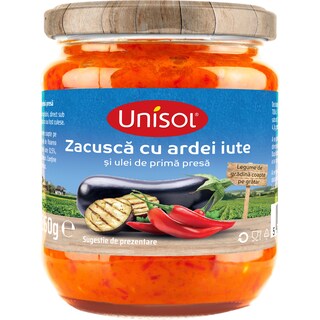 Unisol | Zacusca cu ardei iute 260g