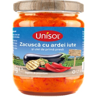 Unisol | Zacusca cu ardei iute 260g
