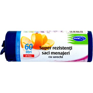 Stella Pack | Saci menajeri cu urechi de 60L, 20 bucati