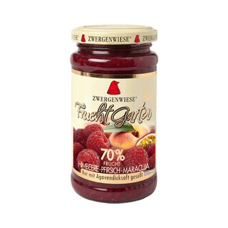 Zwergenwiese | Gem bio de zmeura, piersici si maracuja, indulcit cu sirop de agave 225g