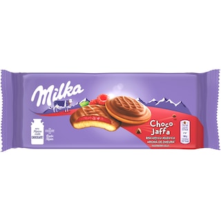 Milka | Biscuiti cu jeleu cu aroma de zmeura Choco Jaffa 147g