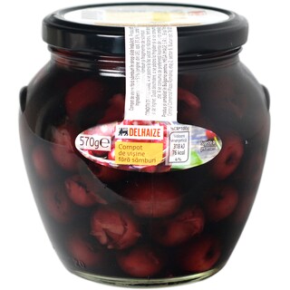 Delhaize | Compot de visine fara samburi 570g