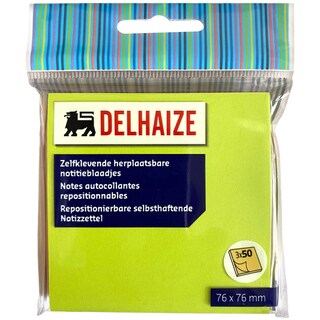 Delhaize | Notite adezive, 3 culori x 50 foi