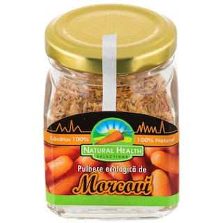 Natural Health | Pulbere de morcov ecologica 35g